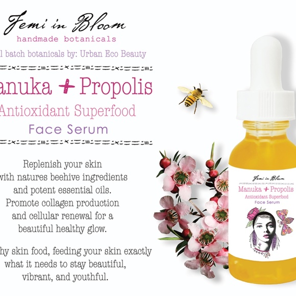 Manuka + Propolis Antioxidant Skin Superfood Organic Face Serum / Anti-Aging - Picture 3 of 12